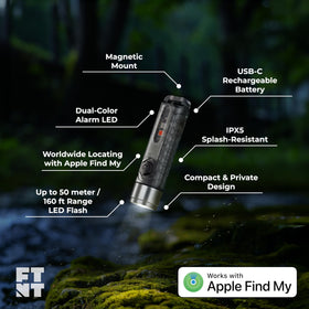 Dual-color alarm light provides clear visual cues.
