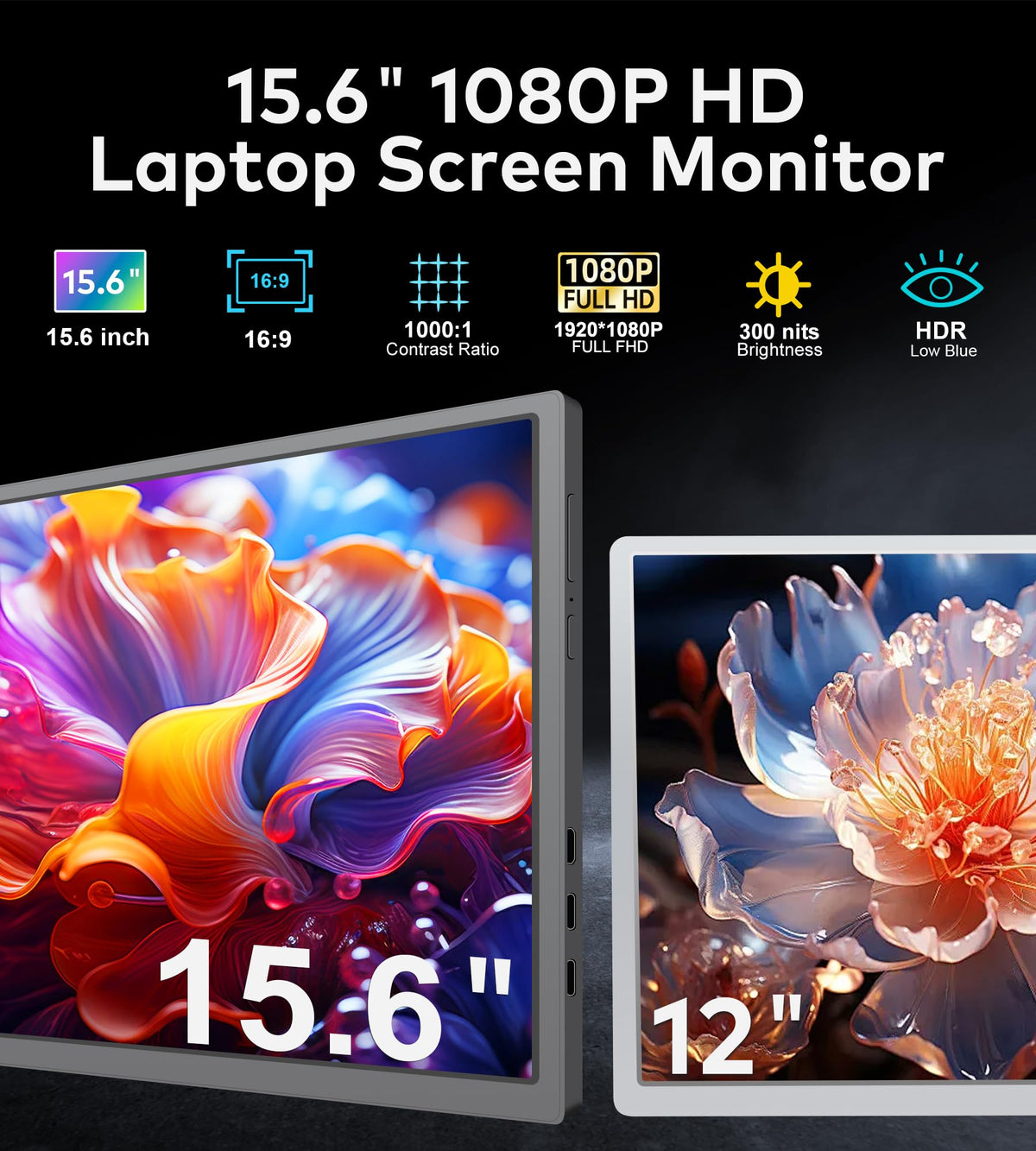 FOPO triple monitor side angle highlights compact travel setup