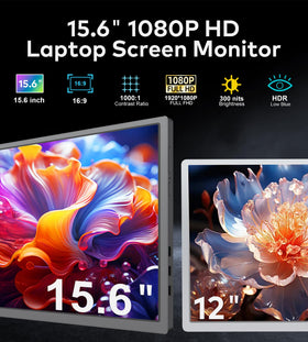 FOPO triple monitor side angle highlights compact travel setup