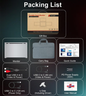 FOPO carry bag and power adapter simplify transport and use.