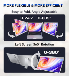 FOPO left-right-swivel-angles makes sharing content with colleagues seamless.