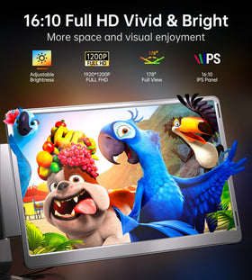 FOPO 14-inch triple monitor right screen setup enables side-by-side work