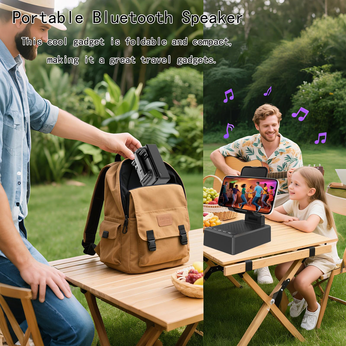 Fopudy microphone and buttons detail for easy hands-free calling
