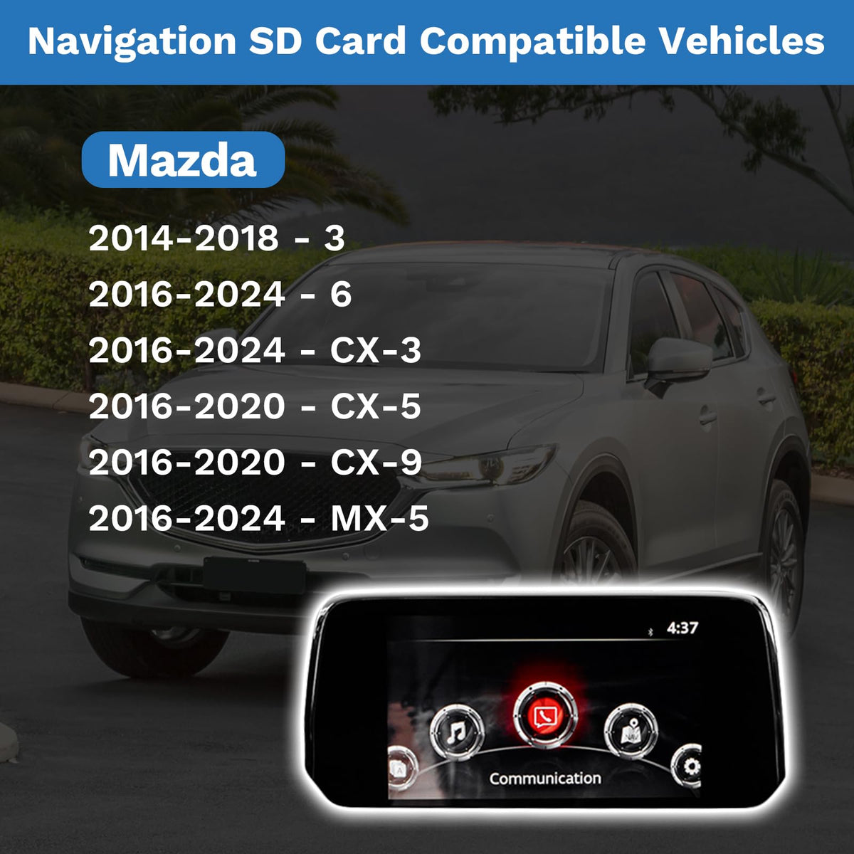Forccord SD card 32GB memory enables fast map data processing.
