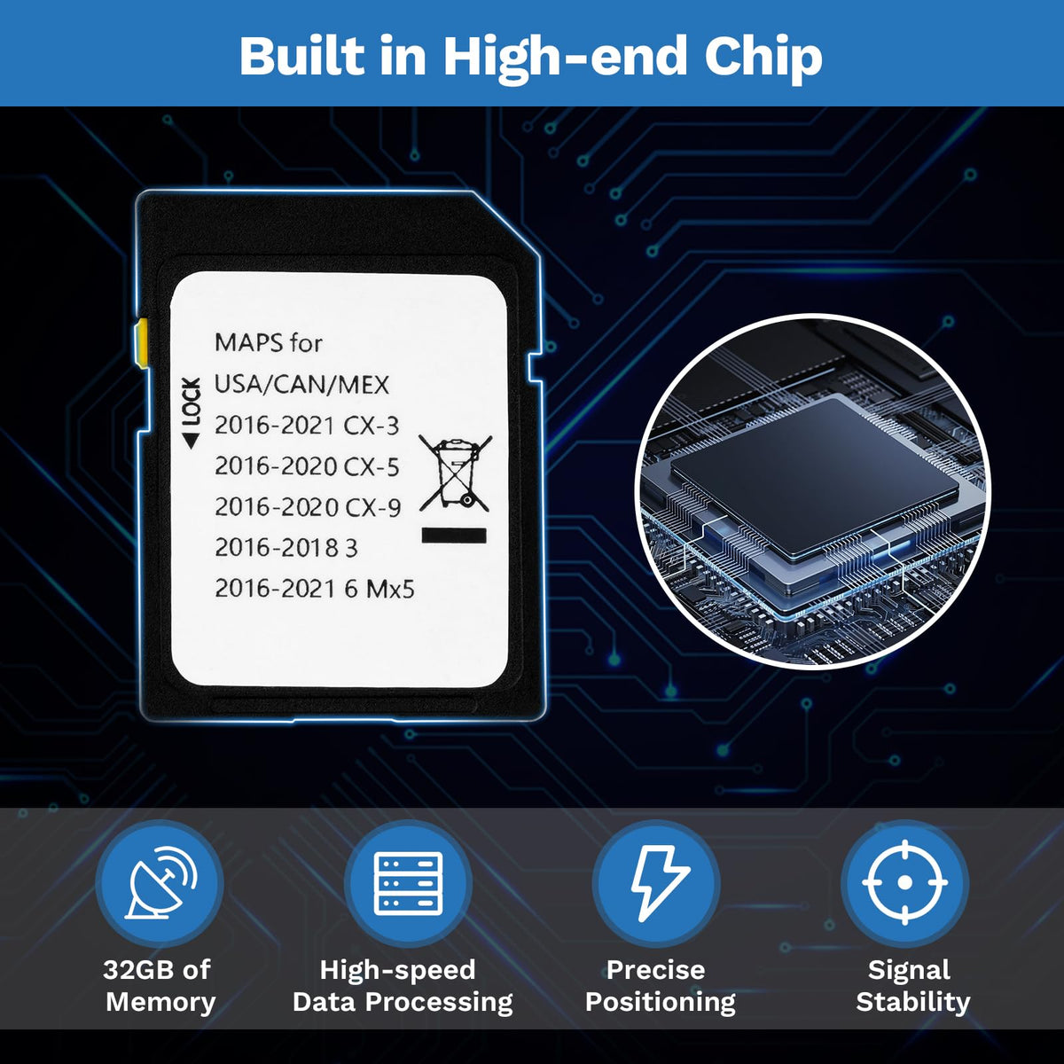 Forccord SD card installation is quick with a simple click-in design.
