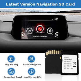 Forccord SD card with latest maps keeps Mazda routes up to date.