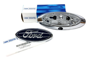 Ford installed on tailgate demonstrating proper fit and restored look