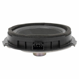 Ford speaker mounted in vehicle door illustrating direct-fit installation benefit