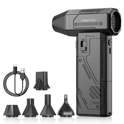 FORETOO front view showing compact body and controls for portable cleaning