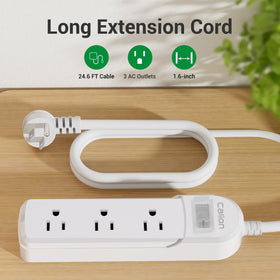 ForgeNest 25ft heavy-duty cord with flat plug for low-clearance setups — long reach benefit