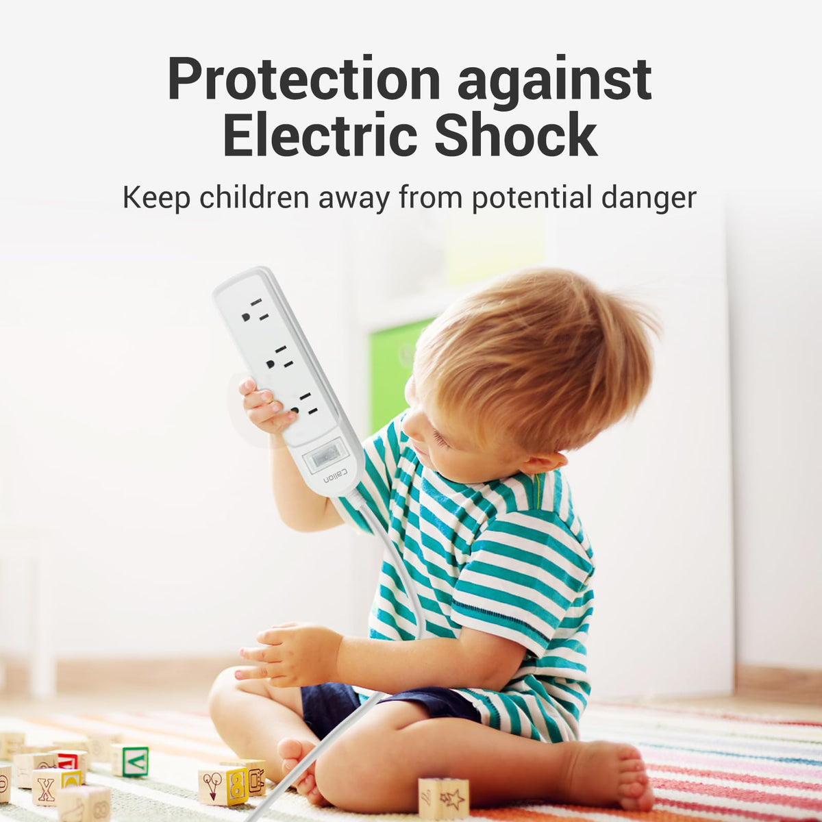 ForgeNest extension cord powering patio lights and appliances for safe outdoor use