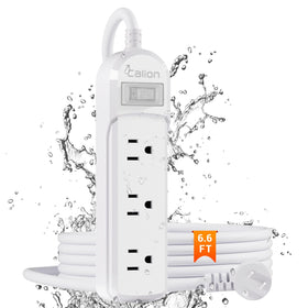 ForgeNest outdoor power strip with IPX6 rating and 6 ft cord for safe outdoor use.