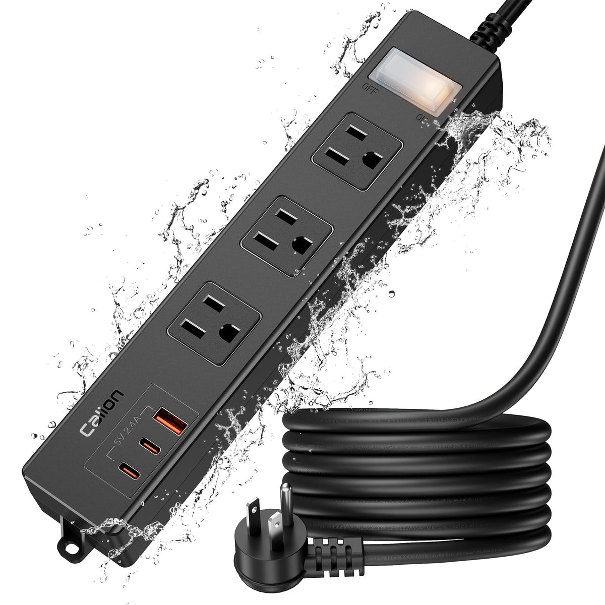 ForgeNest outdoor weatherproof power strip for safe outdoor outlet access.