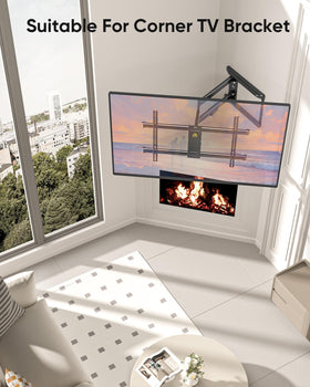 FORGING MOUNT anti-shake locking mechanism keeps TV secure at full extension