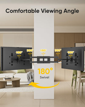 FORGING MOUNT corner TV mount design optimized for tight spaces.