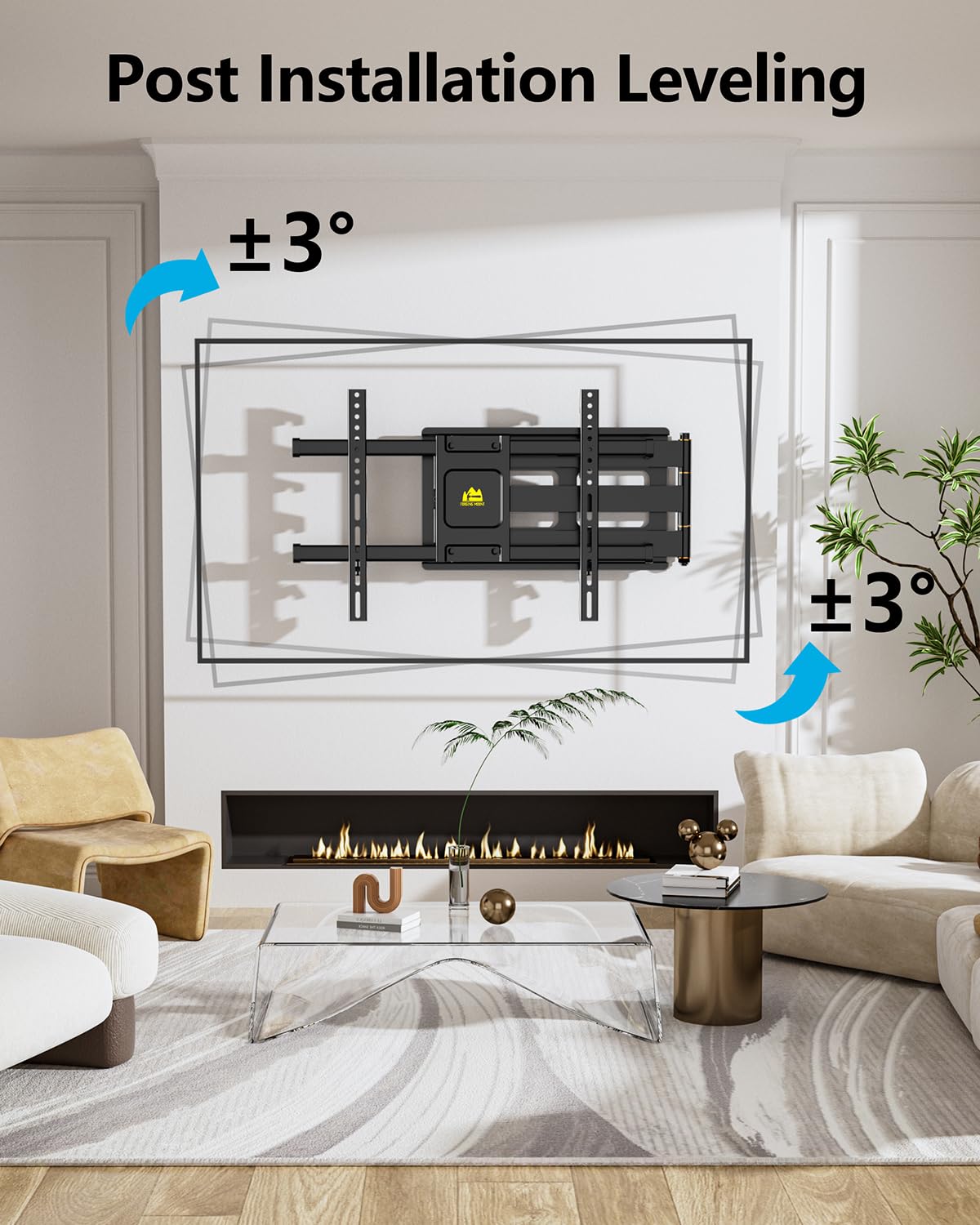 FORGING MOUNT Easy installation template and hardware included