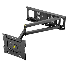 FORGING MOUNT front view of bracket installed in corner showing space-saving benefit