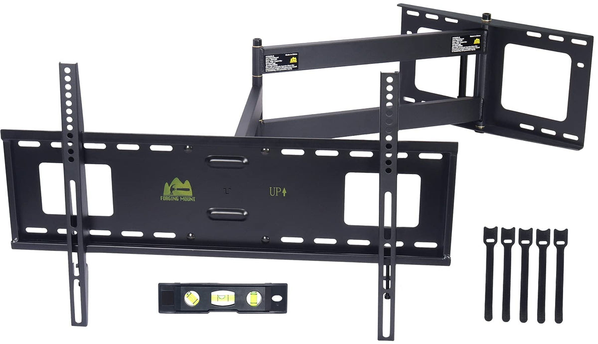 FORGING MOUNT long-extension TV mount offers flexible viewing with full motion.