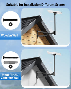 180-degree swivel for versatile positioning.