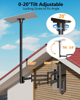 Forging Mount Starlink Gen 3 pipe adapter enables durable outdoor mounting.