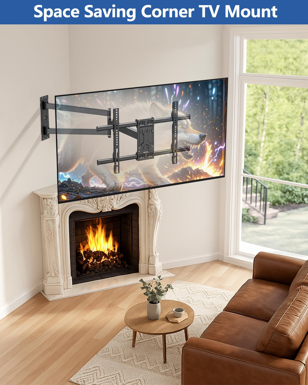 FORGING MOUNT showing tilt and swivel adjustment for glare-free positioning