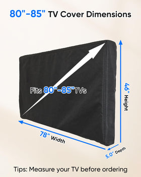 FORGING MOUNT TV Cover zipper closeup safeguards your TV during wind and rain