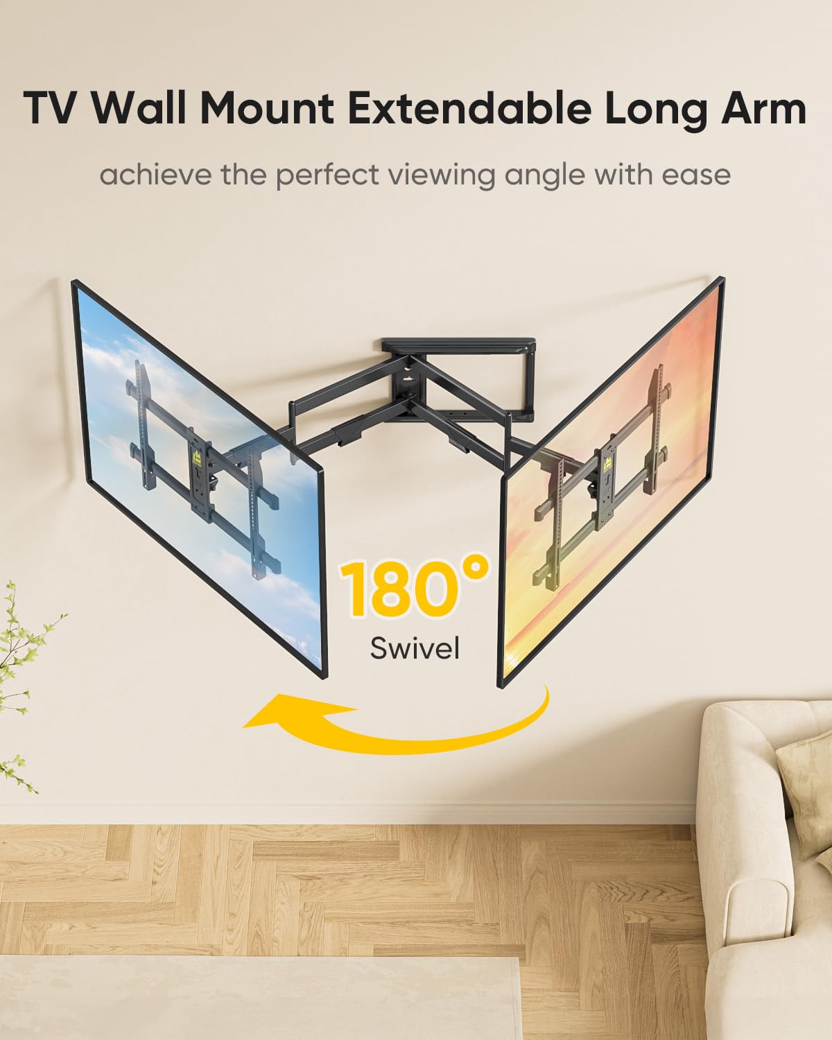 FORGING MOUNT universal compatibility fits 37–75 inch TVs with multiple VESA patterns