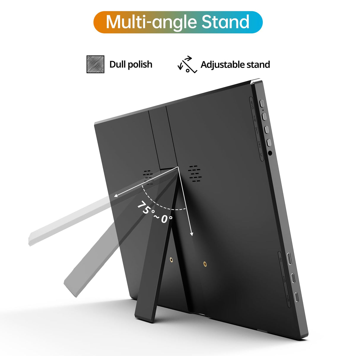 ForHelp monitor built-in-stand offers quick setup on any desk.