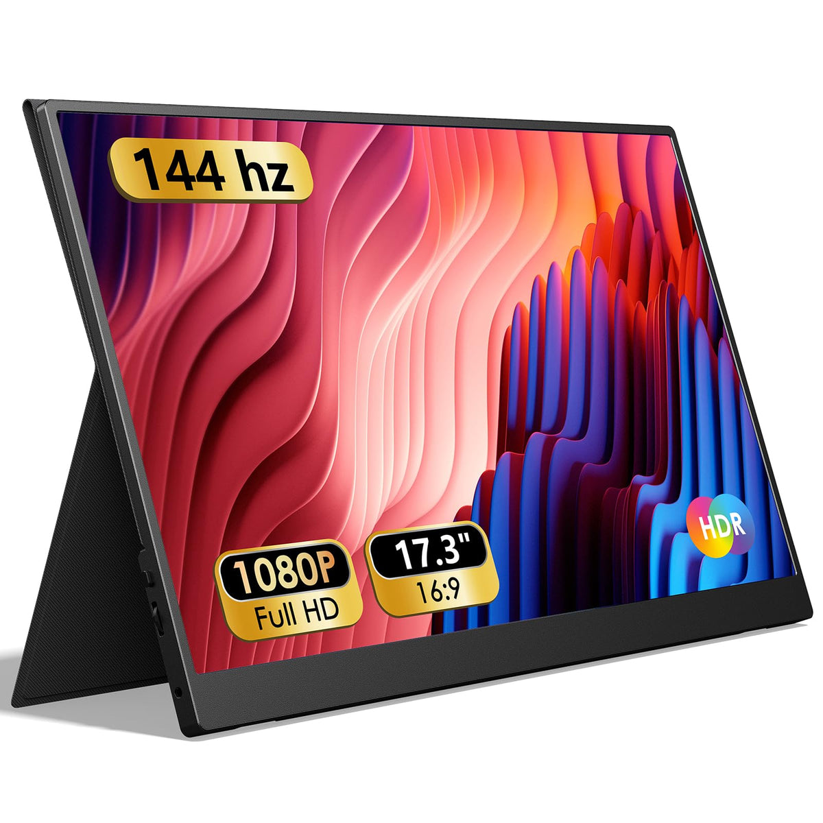 ForHelp 17.3-inch monitor with narrow edge for immersive 1080p on the go