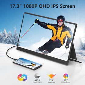 ForHelp USB-C display connects with plug-and-play setup