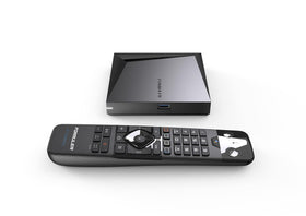 Formuler Z11 Pro Max in living room setup demonstrating 4K streaming.