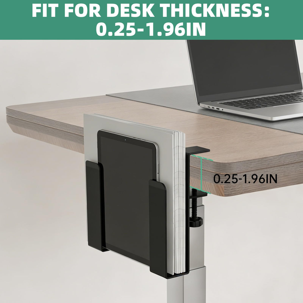 FOROIRON sturdy metal construction supports laptops and books with reliability.