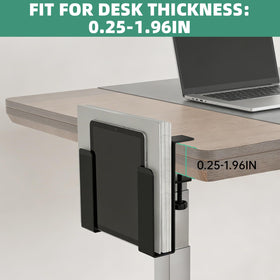 FOROIRON sturdy metal construction supports laptops and books with reliability.