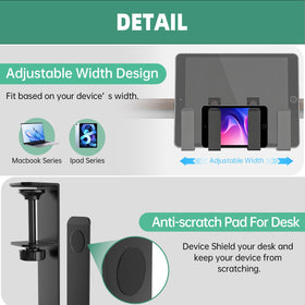 FOROIRON two adjustable brackets accommodate different devices and sizes.