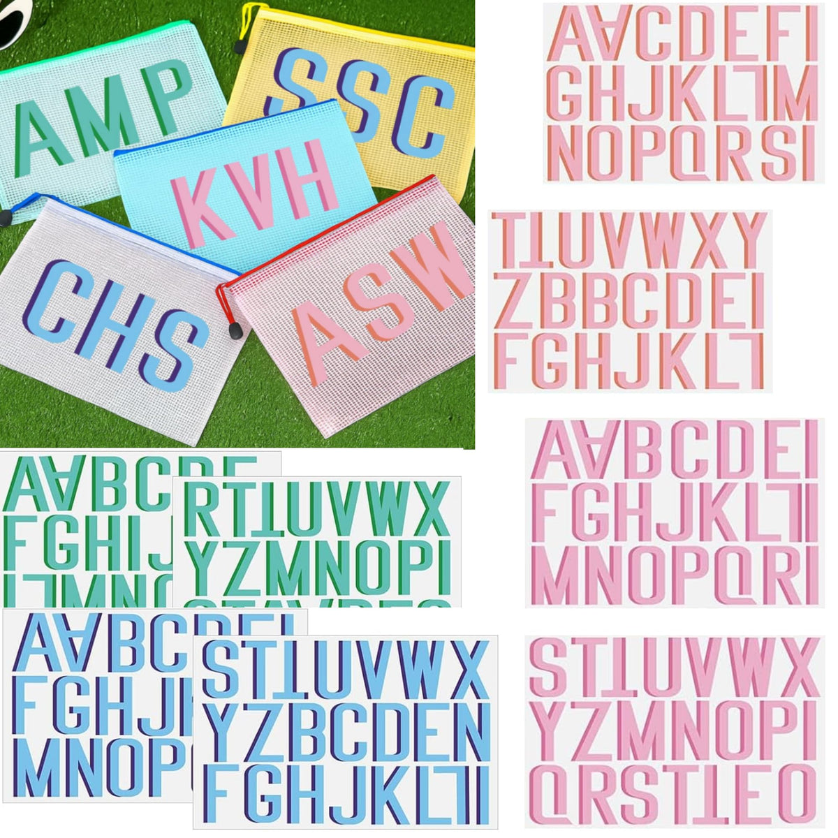 ForraFun 8-sheet shadow sticker set with vibrant colors for DIY crafts