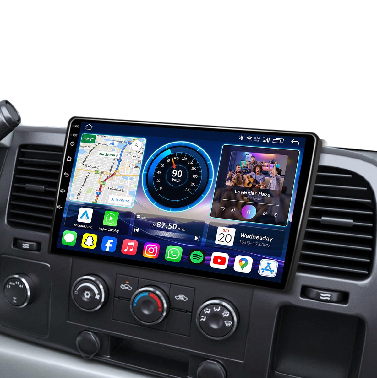 Fortdows 4Core 64ROM upgrade for Silverado with 10.1 inch display for navigation and media