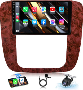 Fortdows 9-inch IPS touchscreen in a Silverado cabin, bright and responsive for easy control.