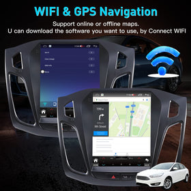 Fortdows Ford Focus 2012-2018 IPS display readable in daylight