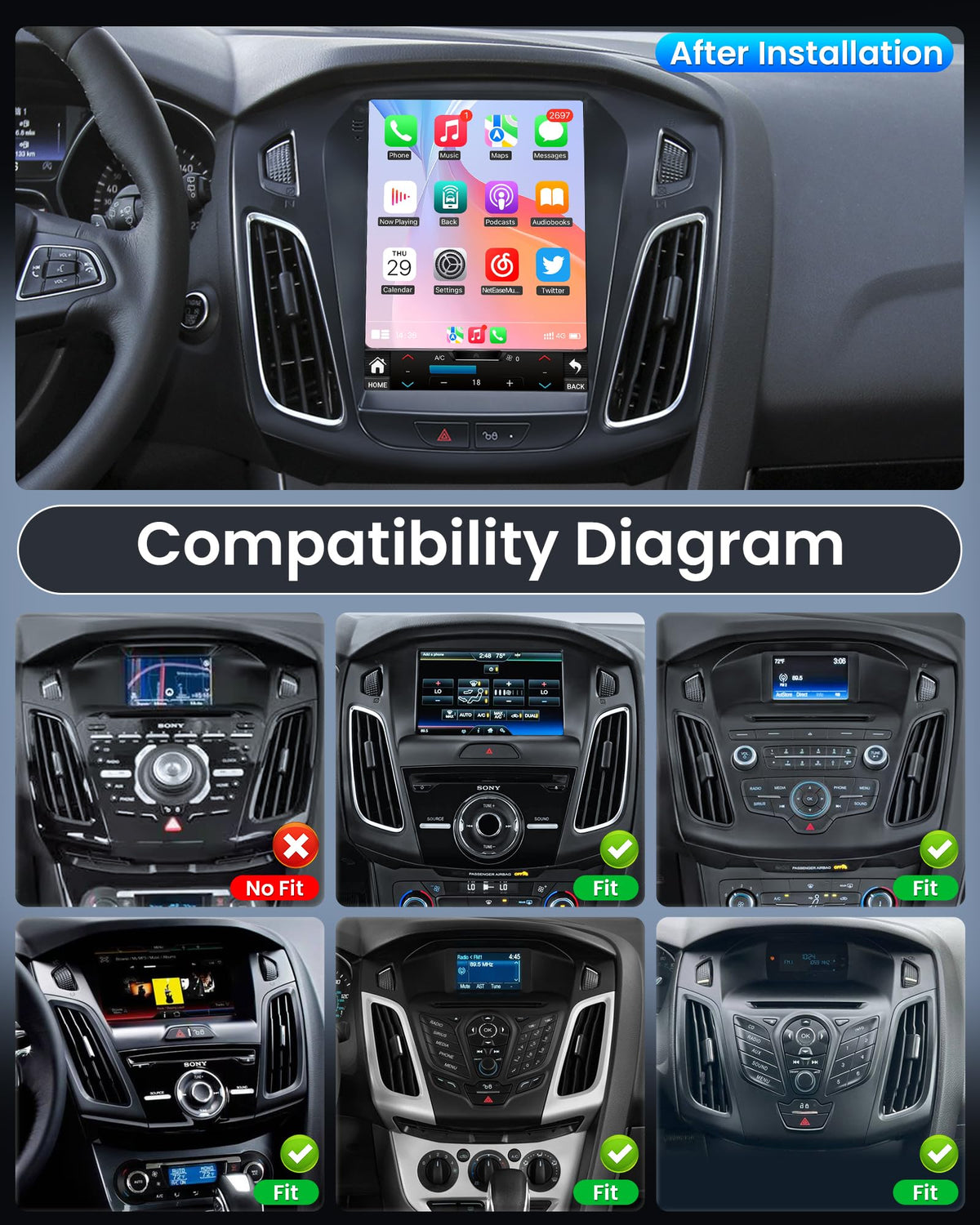 Fortdows Ford Focus wireless-carplay-android-auto enables seamless smartphone integration