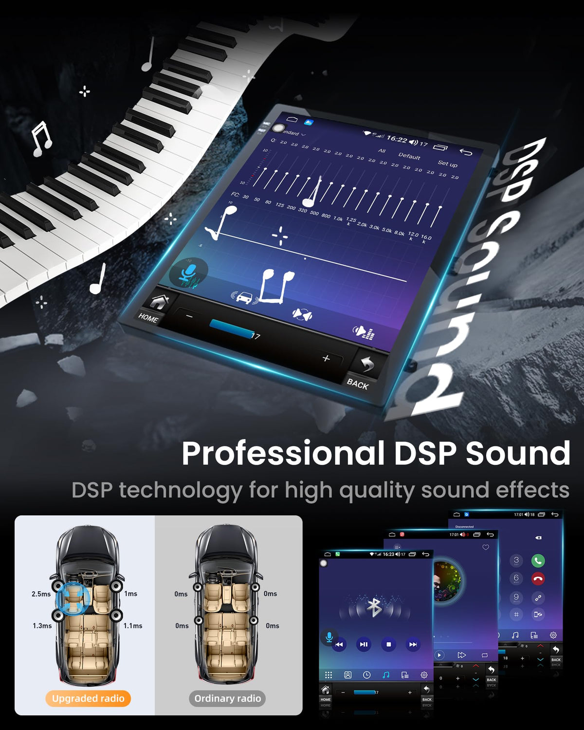 Fortdows RDS audio delivers crisp sound and hands-free clarity.