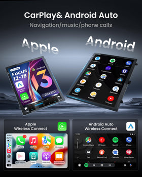 Fortdows wireless Apple CarPlay and Android Auto enable seamless smartphone mirroring on the road.