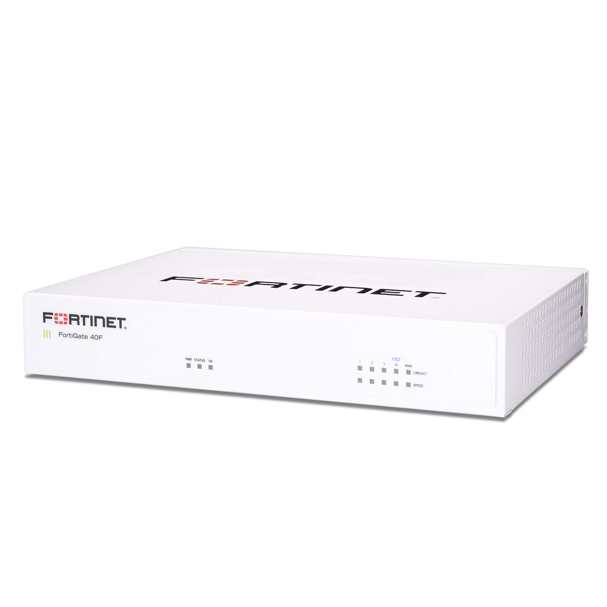 Fortinet FortiGate-40F desktop form factor fits on a small desk