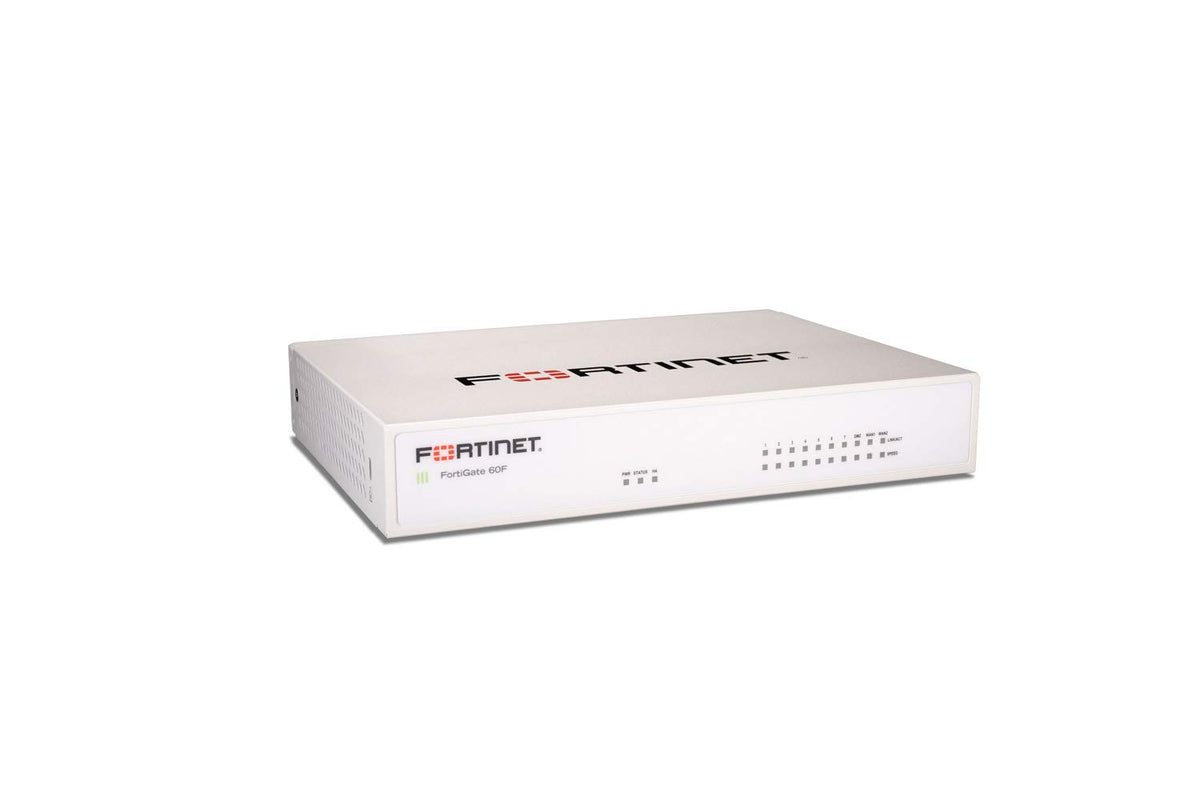 Fortinet FortiGate 60F cabling setup for quick, tidy network wiring.