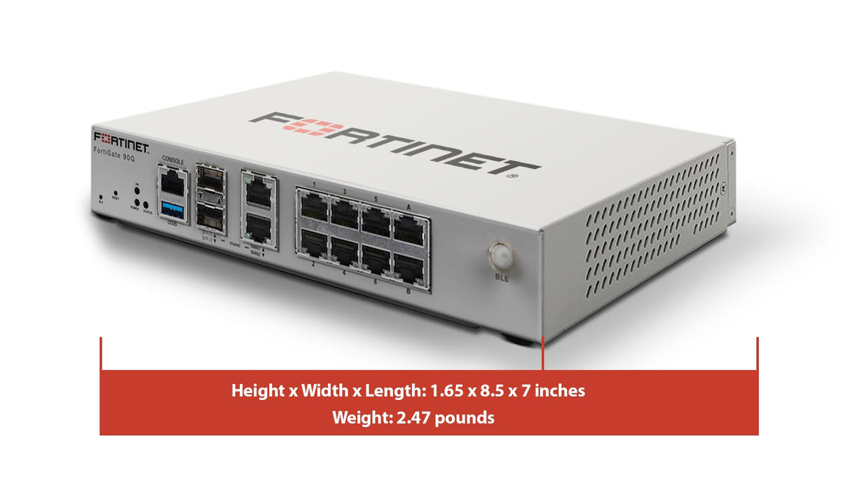Fortinet FortiGate 90G 2x10GE WAN ports for scalable uplinks
