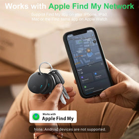 Fortunepro Tracker Tag on a keyring makes lost keys easy to find with Find My.