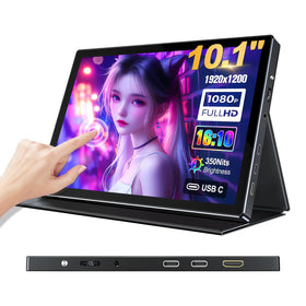 Forzola 10.1-inch monitor with protective cover for on-the-go protection.