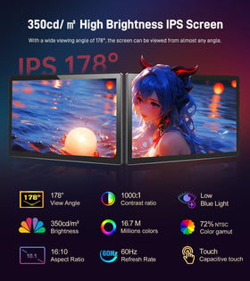 Forzola IPS panel with 178-degree view ideal for shared screens.