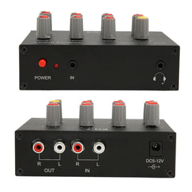 FOSA 7-band equalizer back panel reveals dual-channel wiring for efficient setup.