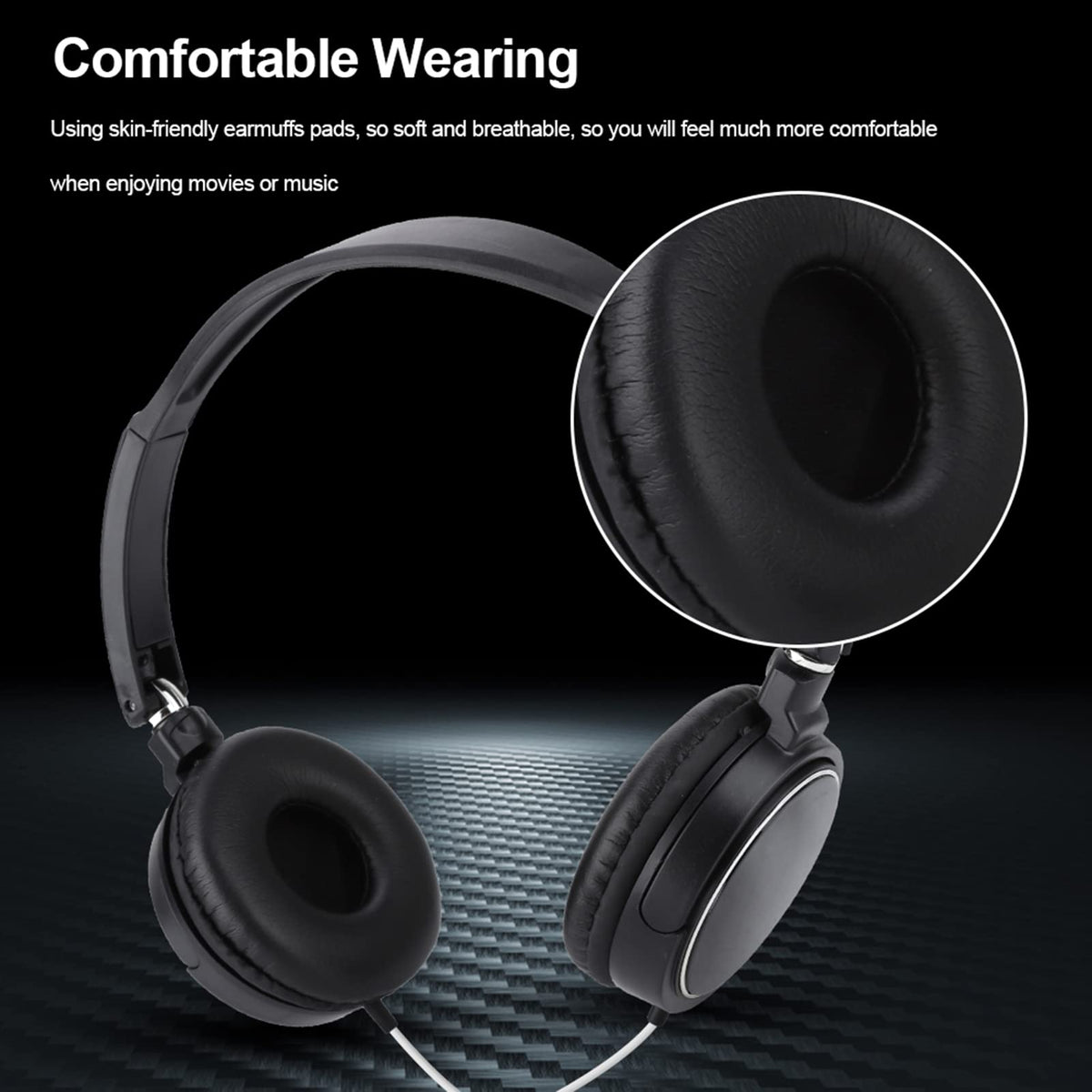 FOSA soft ear pad closeup highlighting breathable, skin-friendly cushion