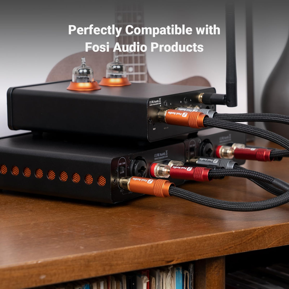 Versatile compatibility with amplifiers, preamps, turntables, and active speakers.